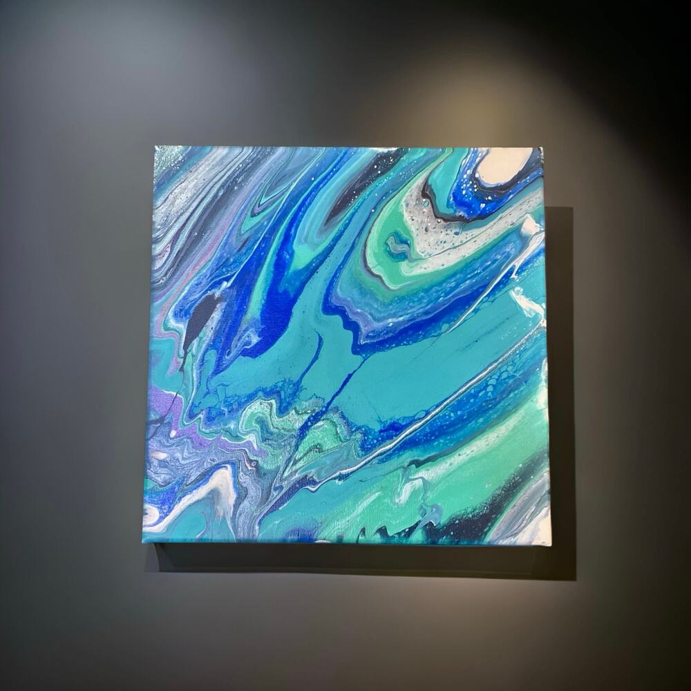 Abstract Acrylic Paint Pour